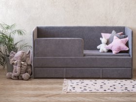 Диван-кровать Happy (темно-серый) в Убинском - ubinskoe.mebel-nsk.ru | фото