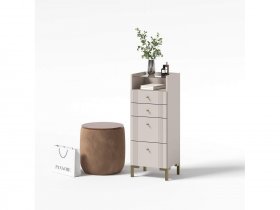 Комод 4 ящика КМ2 Одетта (дуб эндгрей/меланж) в Убинском - ubinskoe.mebel-nsk.ru | фото