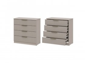 Комод 4 ящика (МДФ) Эккервуд (меланж) в Убинском - ubinskoe.mebel-nsk.ru | фото