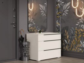 Комод с 3 ящиками Айри КМ-001 (кашемир) в Убинском - ubinskoe.mebel-nsk.ru | фото