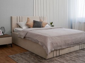 Кровать двуспальная 1,8м с подъем. мех. Леванте в Убинском - ubinskoe.mebel-nsk.ru | фото
