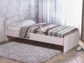 Кровать односпальная 80 с низкой спинкой (ясень шимо светлый) в Убинском - ubinskoe.mebel-nsk.ru | фото