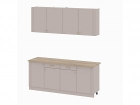 Кухонный гарнитур 2,0м Одетта (меланж/дуб сонома) в Убинском - ubinskoe.mebel-nsk.ru | фото
