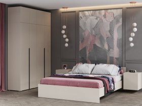 Модульная спальня Айри (кашемир) в Убинском - ubinskoe.mebel-nsk.ru | фото