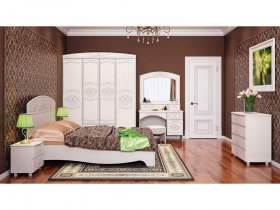 Модульная спальня Каролина в Убинском - ubinskoe.mebel-nsk.ru | фото