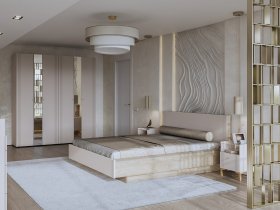 Модульная спальня Одетта (дуб эндгрей/меланж) в Убинском - ubinskoe.mebel-nsk.ru | фото