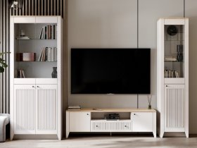 Модульная стенка Валенсия в Убинском - ubinskoe.mebel-nsk.ru | фото