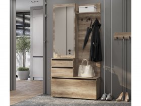 Прихожая ПР-04 Энигма (венге/дуб каньон) в Убинском - ubinskoe.mebel-nsk.ru | фото