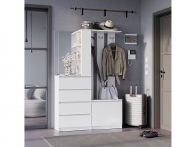 Прихожая Симпл ПР-04 (белый) в Убинском - ubinskoe.mebel-nsk.ru | фото