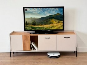 Тумба 2 Доминика (кашемир/дуб крафт золотой) в Убинском - ubinskoe.mebel-nsk.ru | фото