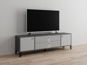 Тумба под ТВ Парус-10 (графит/светло-серый) в Убинском - ubinskoe.mebel-nsk.ru | фото